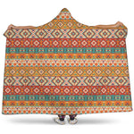 Navajo Native Pattern Print Hooded Blanket