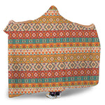 Navajo Native Pattern Print Hooded Blanket