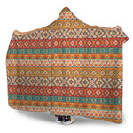 Navajo Native Pattern Print Hooded Blanket