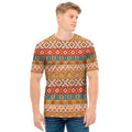 Navajo Native Pattern Print Men's T-Shirt