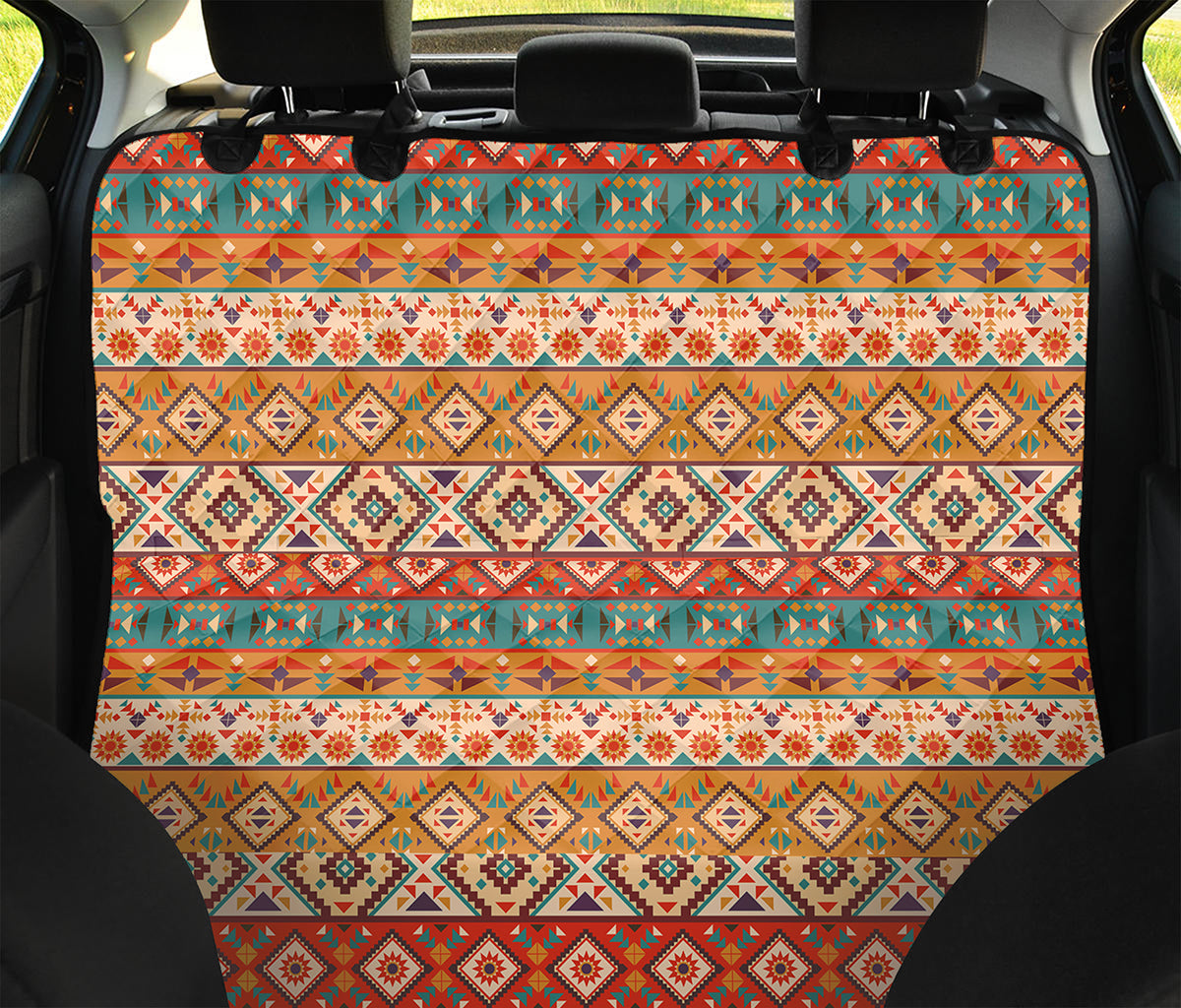 Navajo Native Pattern Print Pet Car Back Seat Cover
