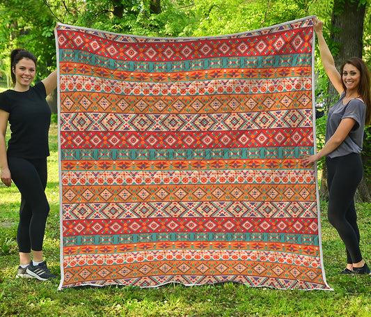 Navajo Native Pattern Print Quilt