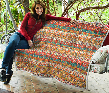 Navajo Native Pattern Print Quilt