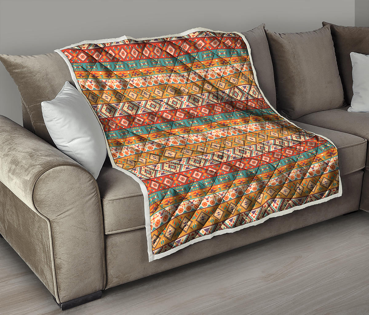 Navajo Native Pattern Print Quilt