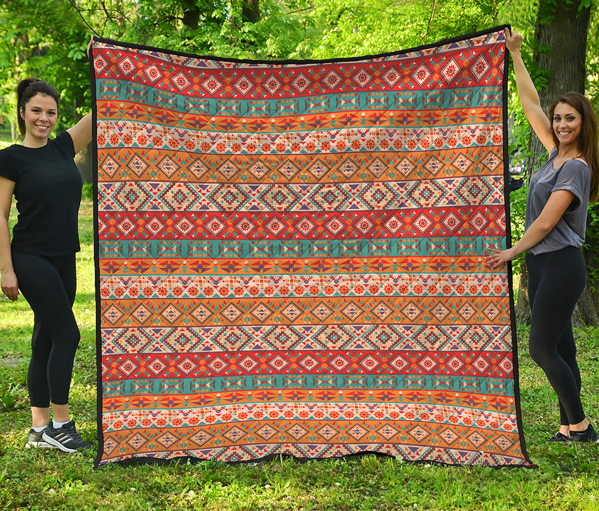 Navajo Native Pattern Print Quilt