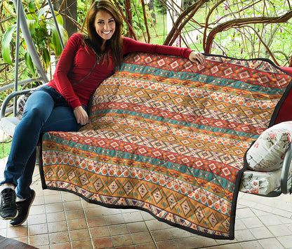 Navajo Native Pattern Print Quilt