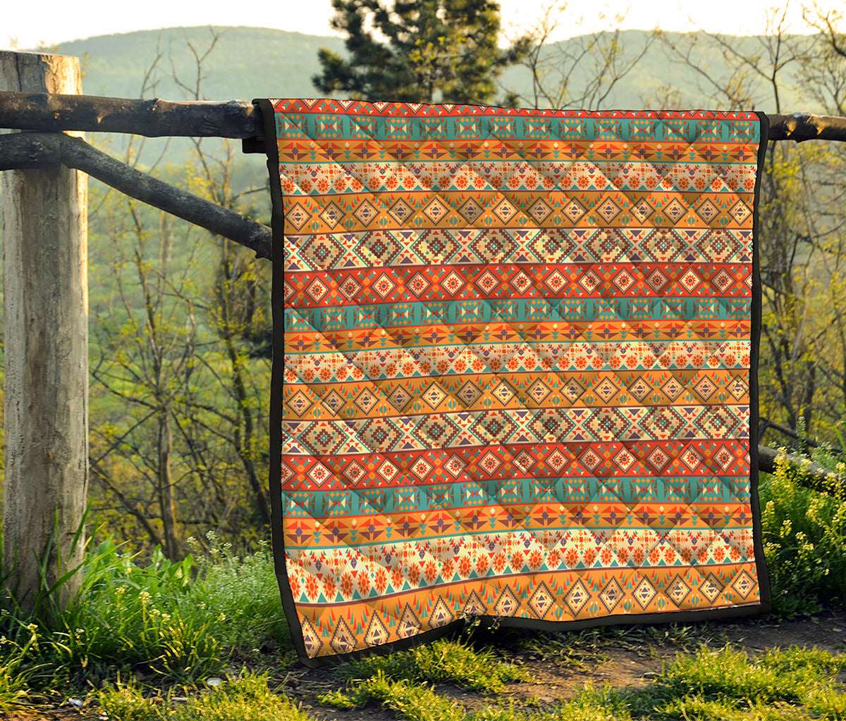 Navajo Native Pattern Print Quilt