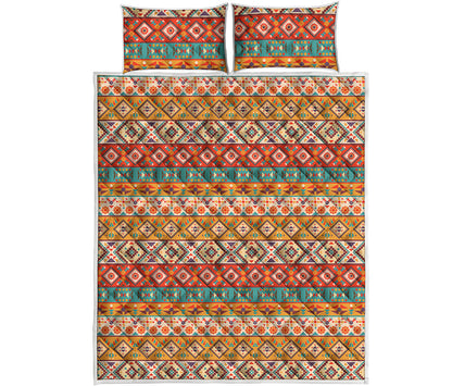 Navajo Native Pattern Print Quilt Bed Set