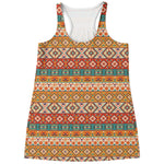Navajo Native Pattern Print Women's Racerback Tank Top