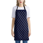Navy And Black Buffalo Plaid Print Apron
