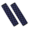 Navy And Black Buffalo Plaid Print Car Seat Belt Covers