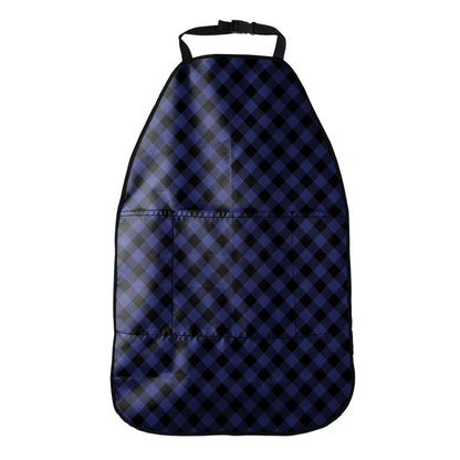Navy And Black Buffalo Plaid Print Car Seat Organizers