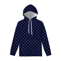 Navy And Black Buffalo Plaid Print Pullover Hoodie