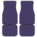 Navy And Pink Zigzag Pattern Print Front and Back Car Floor Mats