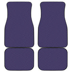 Navy And Pink Zigzag Pattern Print Front and Back Car Floor Mats