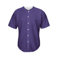 Navy And Pink Zigzag Pattern Print Men's Baseball Jersey