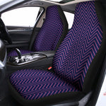 Navy And Pink Zigzag Pattern Print Universal Fit Car Seat Covers
