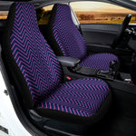 Navy And Pink Zigzag Pattern Print Universal Fit Car Seat Covers