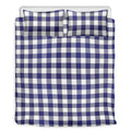 Navy And White Buffalo Check Print Duvet Cover Bedding Set