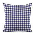 Navy And White Buffalo Check Print Pillow Cover