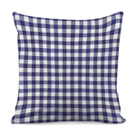Navy And White Buffalo Check Print Pillow Cover