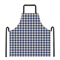 Navy And White Gingham Pattern Print Apron