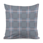 Navy And White Glen Plaid Print Pillow Cover