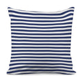 Navy And White Striped Pattern Print Pillow Cover