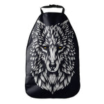 Navy And White Wolf Print Car Seat Organizers