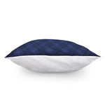 Navy Blue Argyle Pattern Print Pillow Cover
