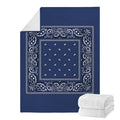 Navy Blue Bandana Blanket