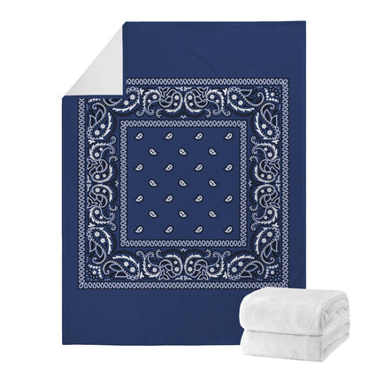 Navy Blue Bandana Blanket