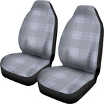 Navy Blue Prince of Wales Check Print Universal Fit Car Seat Covers