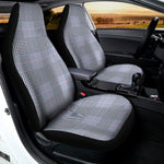 Navy Blue Prince of Wales Check Print Universal Fit Car Seat Covers