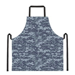 Navy Digital Camo Pattern Print Apron