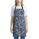 Navy Digital Camo Pattern Print Apron
