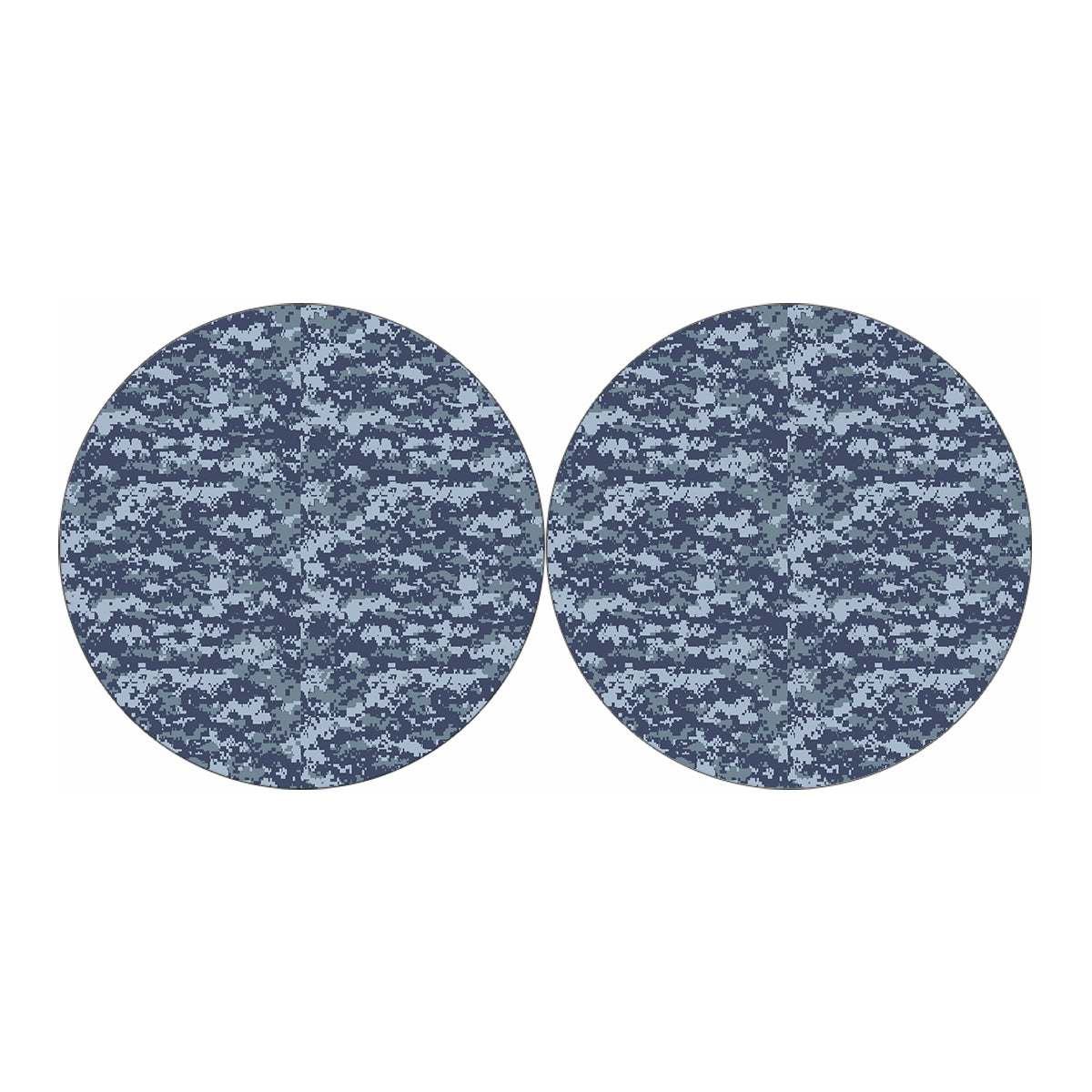 Navy Digital Camo Pattern Print Car Coasters