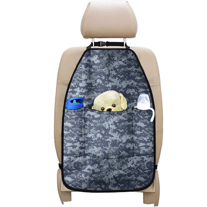 Navy Digital Camo Pattern Print Car Seat Organizers