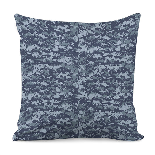 Navy Digital Camo Pattern Print Pillow Cover