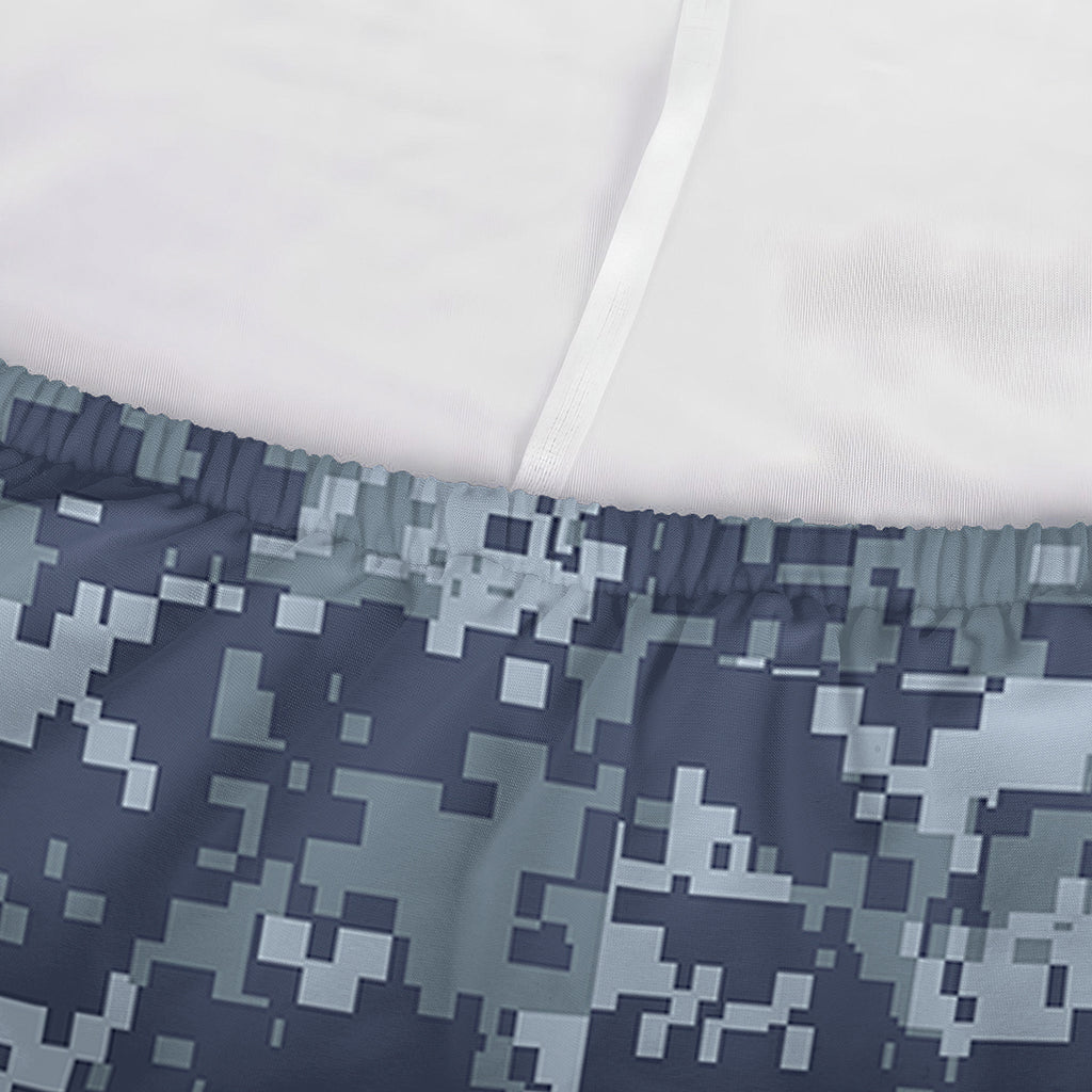 Navy Digital Camo Pattern Print Sofa Cover