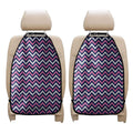 Navy Pink And White Chevron Print Car Seat Organizers