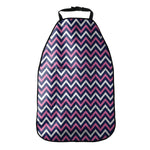 Navy Pink And White Chevron Print Car Seat Organizers
