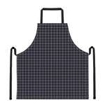 Navy Tattersall Pattern Print Apron