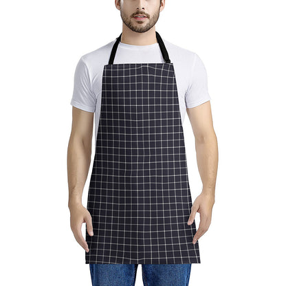 Navy Tattersall Pattern Print Apron