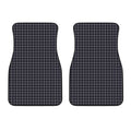 Navy Tattersall Pattern Print Front Car Floor Mats