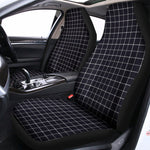 Navy Tattersall Pattern Print Universal Fit Car Seat Covers