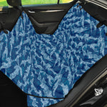 Navy Tiger Stripe Camo Pattern Print Pet Car Back Seat Cover