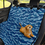 Navy Tiger Stripe Camo Pattern Print Pet Car Back Seat Cover