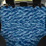 Navy Tiger Stripe Camo Pattern Print Pet Car Back Seat Cover