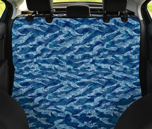 Navy Tiger Stripe Camo Pattern Print Pet Car Back Seat Cover